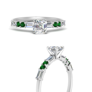 Classic Emerald Engagement Ring