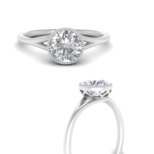 Moissanite Vintage Solitaire Ring