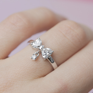 Bow 2 Heart Promise Ring