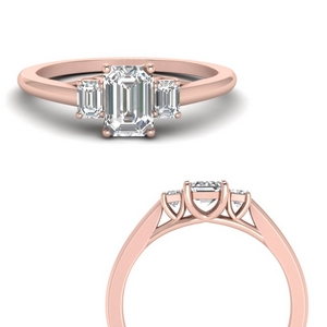Lucida Three Stone Engagement Ring