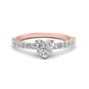 Heart Diamond Delicate Ring