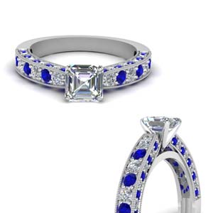 Asscher Cut Vintage Engagement Rings