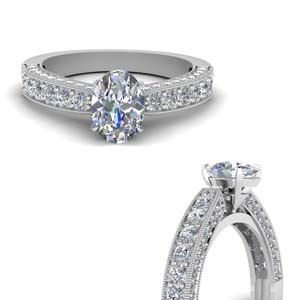 1 Carat Oval Shaped Diamond Ring For Her