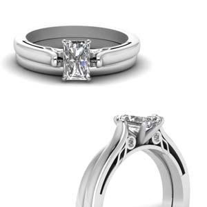Cathedral Bridal Ring Set
