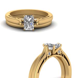Radiant Cut Diamond Ring Sets