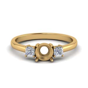 Delicate 3 Stone Ring Setting