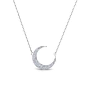 Moon Diamond Anniversary Necklace