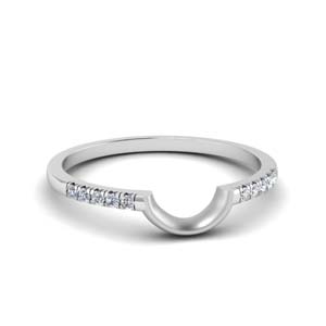 Curved French Pave Diamond Band