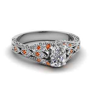 Filigree Vintage Engagement Ring