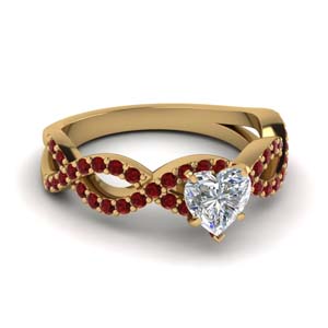 Infinity Ruby Engagement Ring