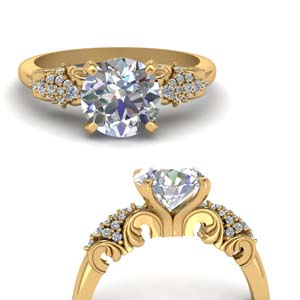 Round Antique Diamond Ring