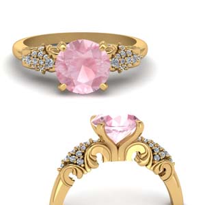 Pink Morganite Filigree Ring