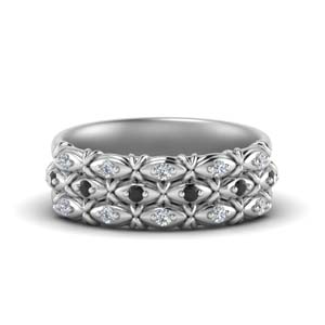 black womens wedding band