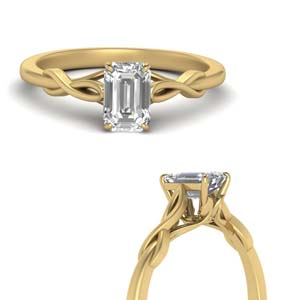 Emerald Cut Rings With Accents