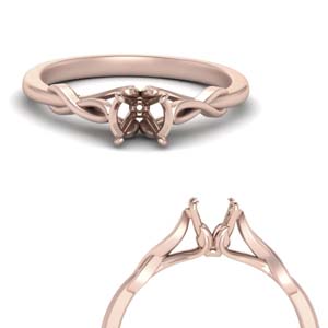 Nature Inspired Solitaire Ring Setting