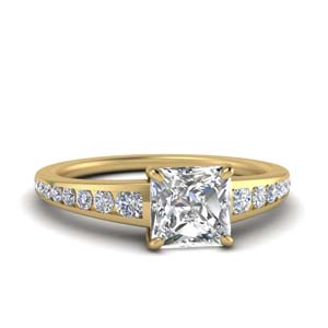 1 Karat Princess Cut Diamond Ring