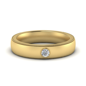 Gold Round Cut Solitaire Rings