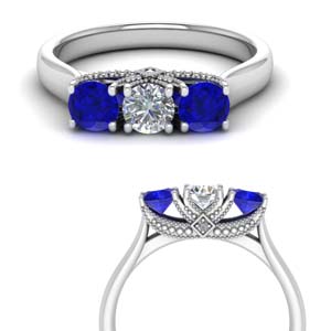 Delicate Band With Sapphire