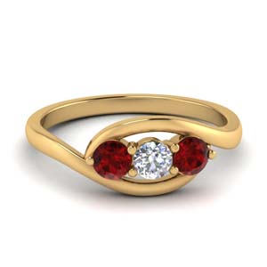 Crossover Ring With Ruby