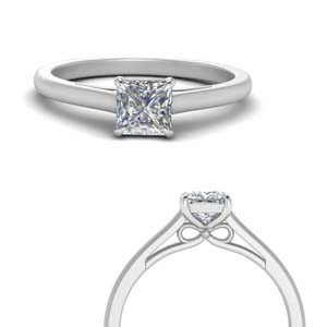 
Princess Cut Solitaire Diamond Rings
