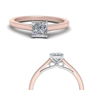 Princess Cut Solitaire Rings