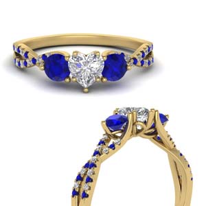 trellis-twisted-3-stone-heart-shaped-diamond-ring-with-sapphire-in-18K-yellow-gold-FD123699HTRGSABLANGLE3-NL-YG