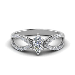 Hot Selling Marquise Side Stone Ring Rings