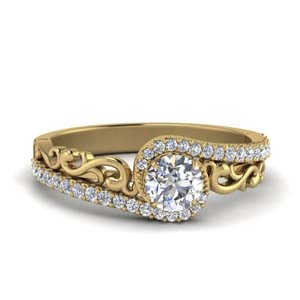 Filigree Engagement Rings For Womens