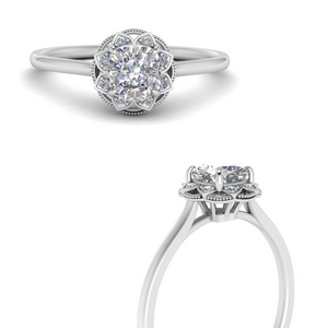 Flower Inspired Engagement Rings