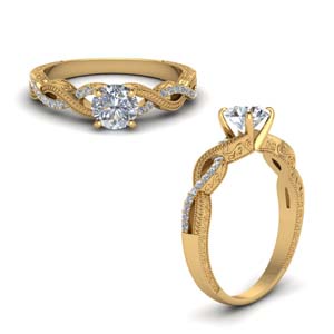 Purchase Bright 14k Yellow Gold Engagement Rings | Fascinating Diamonds
