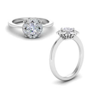 Diamond Petite Engagement Ring