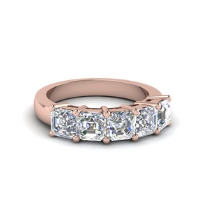 1.5 Ct. Asscher Diamond Anniversary Ring