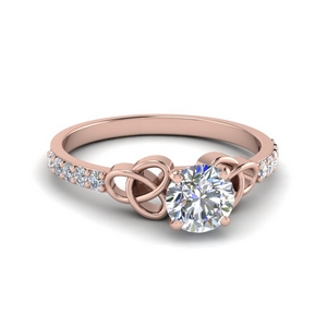 Popular Round Side Stone Ring Rings