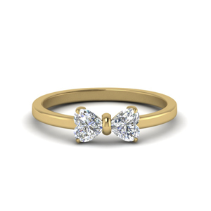 0.64 Carat Two Stone Promise Ring