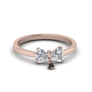 Heart Diamond Bow Style Ring