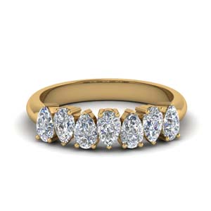 pear diamond wedding band