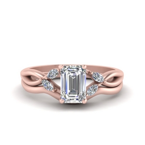 Emerald Cut Bridal Ring Sets