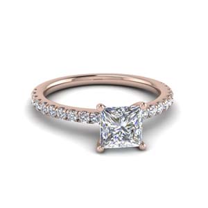 1 Carat Princess Cut Engagement Ring