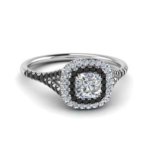 Delicate Double Halo Diamond Ring