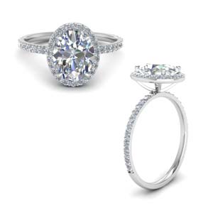 Delicate Diamond Ring With Halo