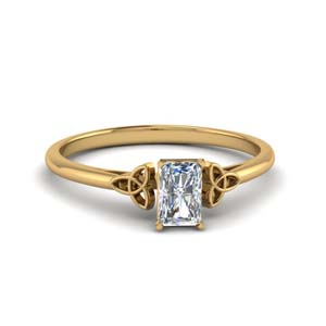 Radiant Cut Diamond Solitaire Rings