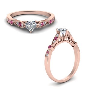 Pink Sapphire Vintage Rings