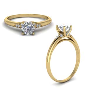 Delicate Diamond Engagement Rings