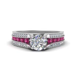 3-row-diamond-milgrain-engagement-ring-with-pink-sapphire-in-FD8680RORGSADRPI-NL-WG