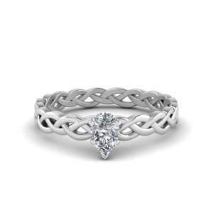 Twisted Diamond Engagement Rings