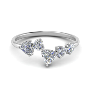 1.10 Carat Heart Cut Diamond Wedding Ring