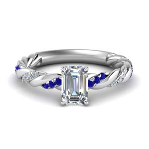 Emerald Cut Sapphire Rings