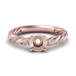Twisted Delicate Ring Setting
