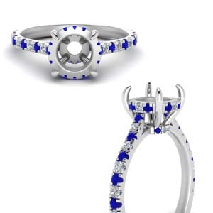 Hidden Halo Diamond Engagement Ring Setting