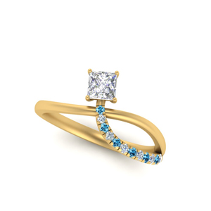  1 Ct. Princess Cut Engagement Ring